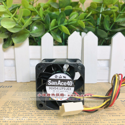 原装Sanyo/三洋 9GV0412P3J03 12V 0.60A 4028 4CM 暴力 散热风扇