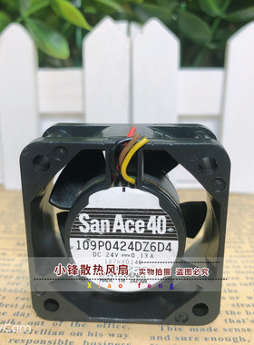 三洋 109P0424DZ6D4 24V 0.13A 4020 4CM 双滚珠变频器 散热风扇