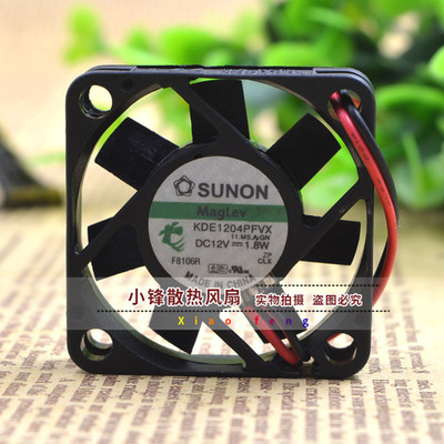原装建准 4010 4cm 12V 1.8W KDE1204PFVX 3线 交换机用 散热风扇