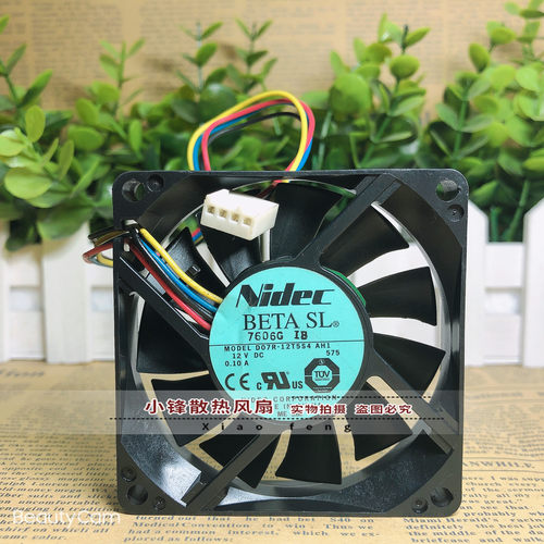 原装Nidec D07R-12T5S4 AH1 12V 0.10A 7CM 7015 4线PWM 散热风扇