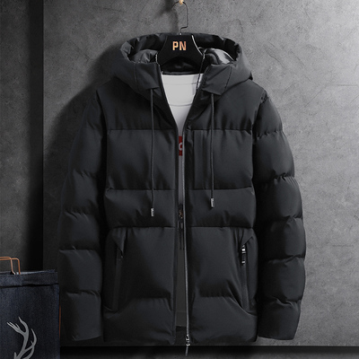 men warmth coat winter fashion jackets cotton-padded clothes