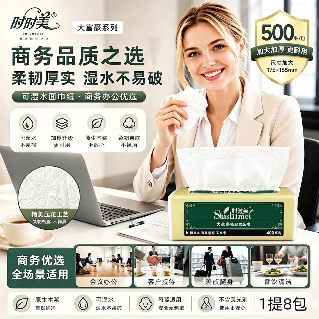 源头工厂直发大富豪8包/提5层纸