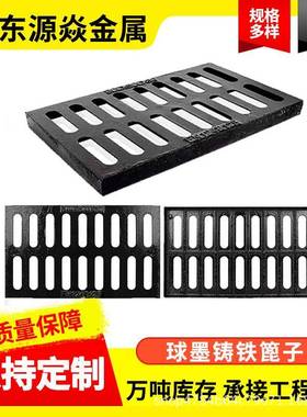 球墨铸铁雨水篦子450750重型雨水口检查井排水沟盖板铸铁篦子