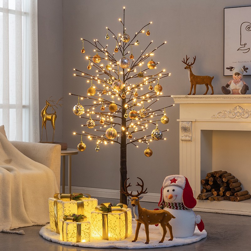 圣诞节发光灯树装饰 网红圣诞树灯客厅家用摆件 新年商场橱窗美陈