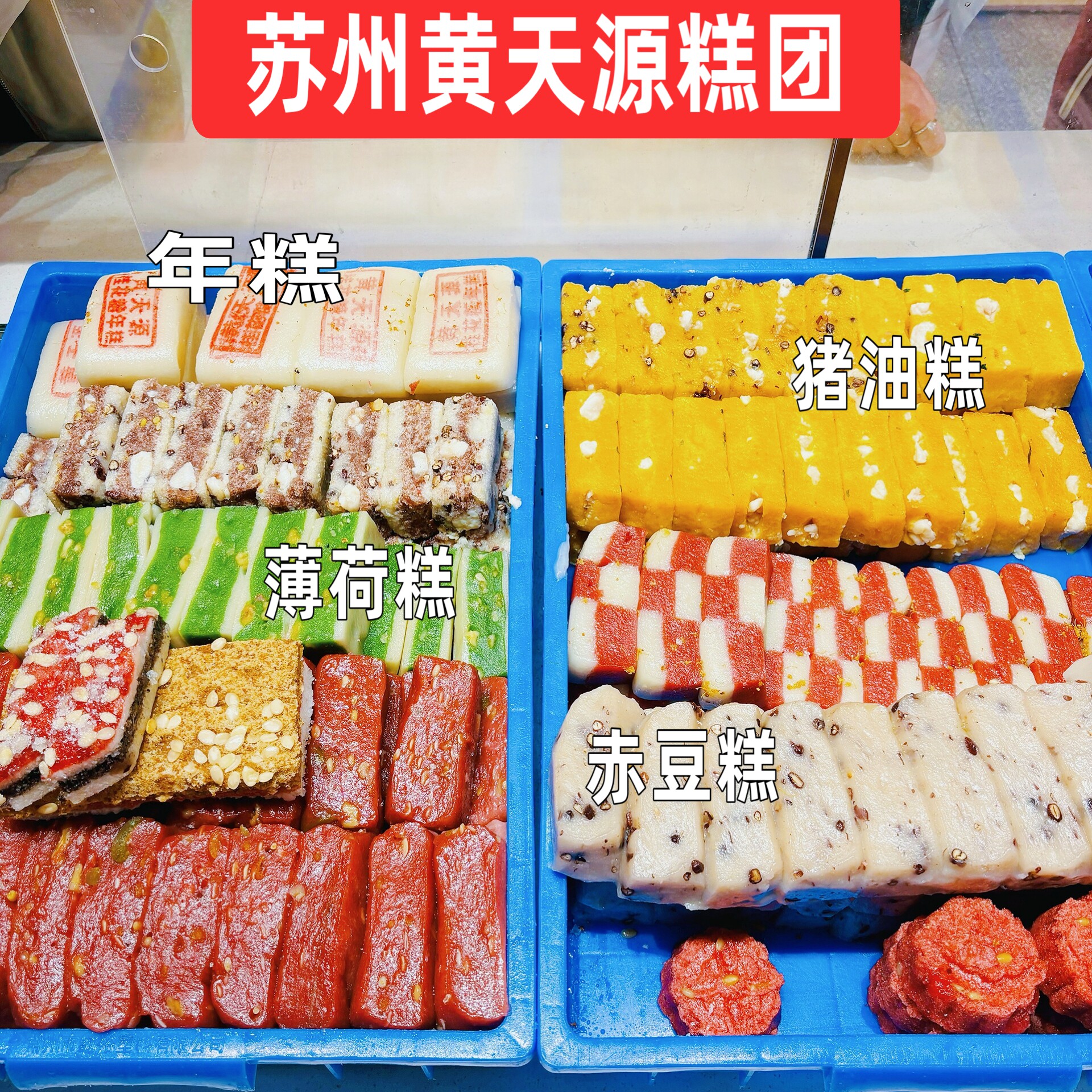 姑苏老店黄天源特产传统手工糕点人气点心糕团苏式糕团茶点糯叽叽