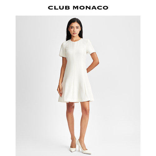 CLUB MONACO女装A字优雅法式气质老钱风连衣裙