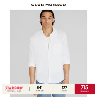 衬衫 舒适纯棉肌理感宽松潮流休闲长袖 MONACO男装 CLUB