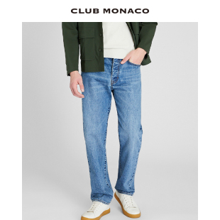 CLUB MONACO男装 纯棉直筒宽松美式 休闲潮流牛仔裤
