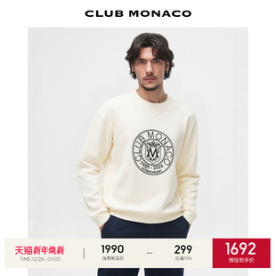 早春圆领宽松卫衣印花百搭长袖 MONACO男士 CLUB 上衣 40周年