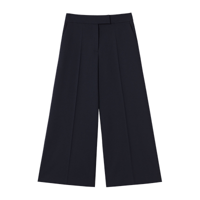 羊毛垂坠感阔腿九分裤