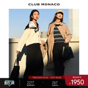 MONACO落肩短款 CLUB 博主同款 慵懒羊绒毛衣开衫 100%山羊绒