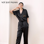 Just Pajama 腊肠小狗22姆米真丝睡衣女短袖 Not 家居服套装