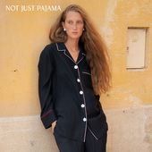 Not Just Pajama水系列玻尿酸22姆米真丝缎面反做睡衣女家居服