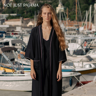 22姆米真丝缎面反做睡袍玻尿酸家居晨袍 Pajama水系列 Not Just