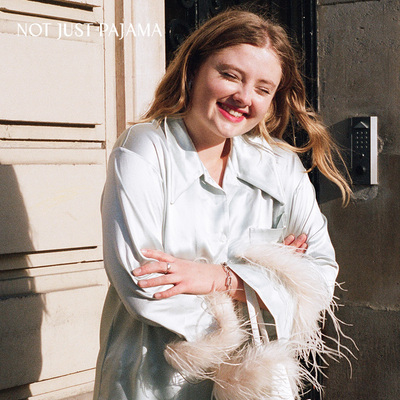 NJPGLAM系列真丝羽毛上衣