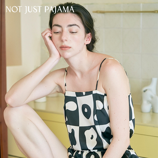 JUST NOT 雕塑系列 套装 真丝家居服春夏新款 桑蚕丝短款 PAJAMA