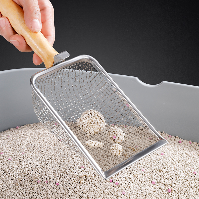 猫咪细孔不锈钢铲屎神器