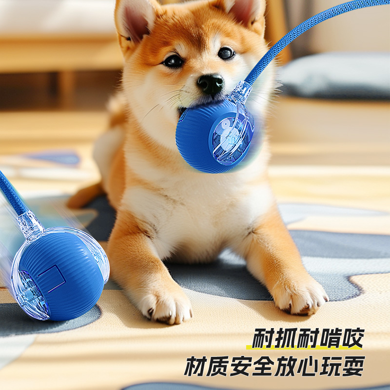 狗狗玩具自嗨解闷宠物电动小狗耐咬自动遛狗球智能逗狗跳跳球神器