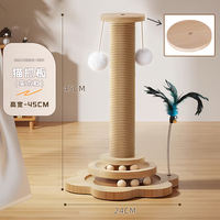 The cat scratch board is wear-resistant and does not shed flakes. The sisal cat paw post is a small cat toy, a cat toy stick for self-entertainment and boredom, and a cat climbing frame are all integrated thumbnail 5