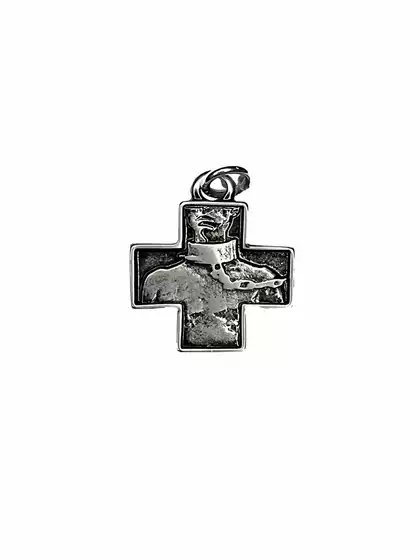 ANDROLOMUSIA "CHAINED" Cross Bonder Silver Dark Pioneer Necklace Pendant Accessory