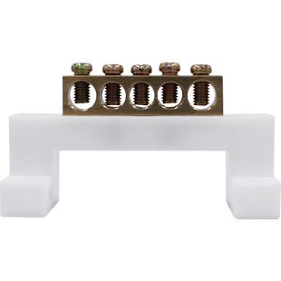 零地排导轨式桥型零线排10孔零地排分线排6*9十位配电箱接线端子