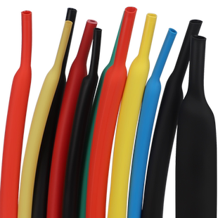 彩色热缩管绝缘套管戒指手镯眼镜腿保护套黑色收缩管直径234568mm