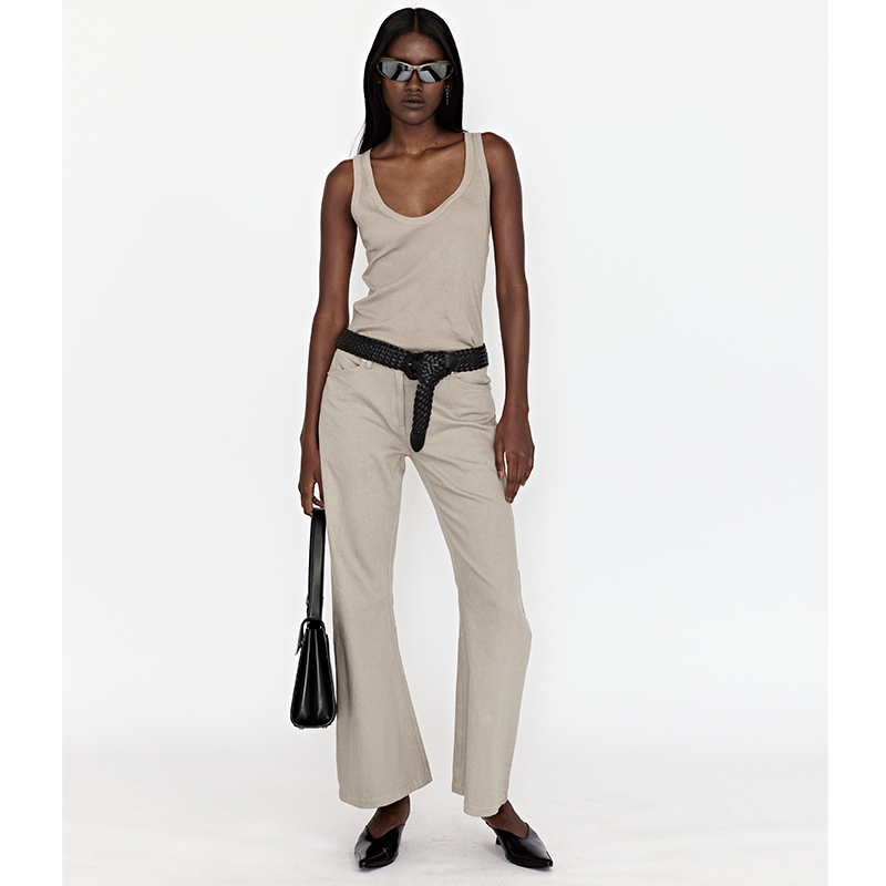 WEARABLEEVENT曲线牛仔喇叭裤