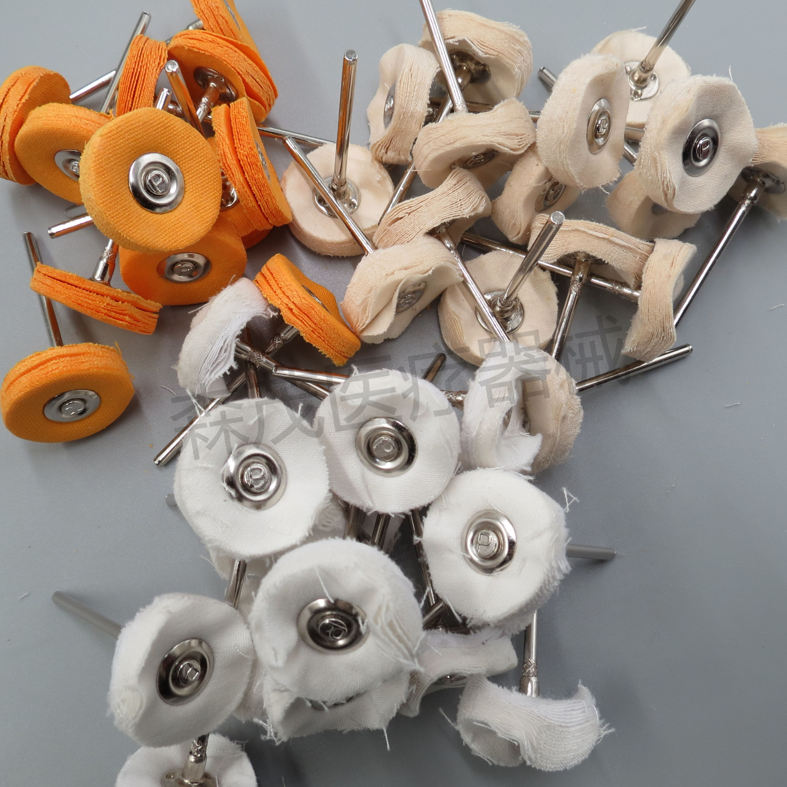 牙科材料抛光带柄小布轮打磨翡翠玉石打磨抛光南韩打磨机抛光材料