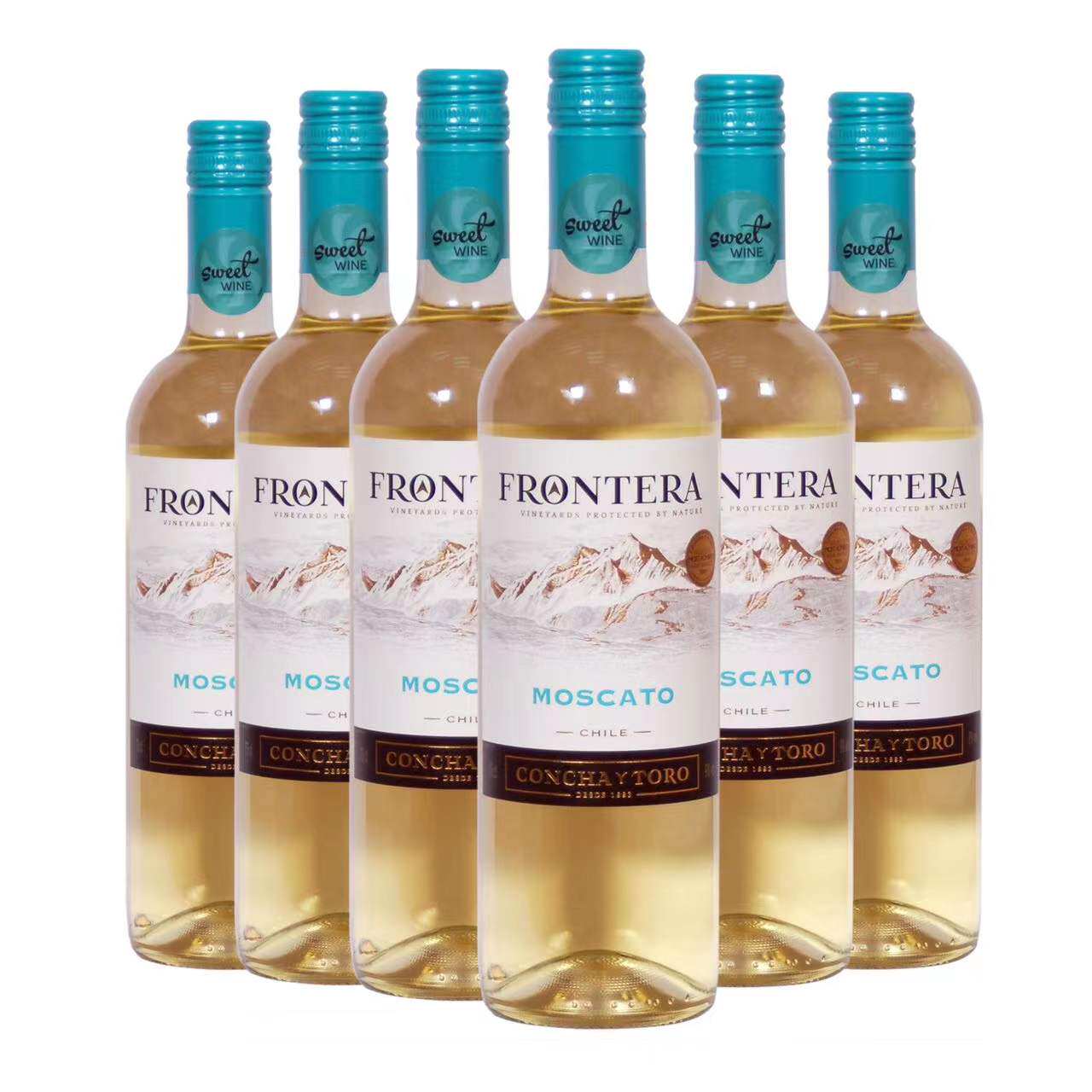 智利干露缘峰莫斯卡托甜白葡萄酒原瓶进口红酒原装整箱750ml*6瓶