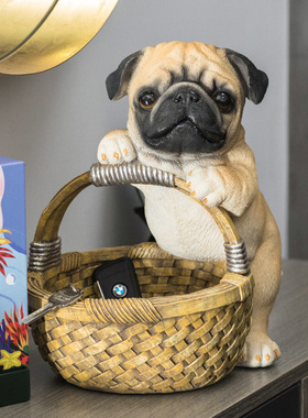 家点靓玄关收纳摆件美式家居饰品客厅装饰门口鞋柜上放钥匙小摆设