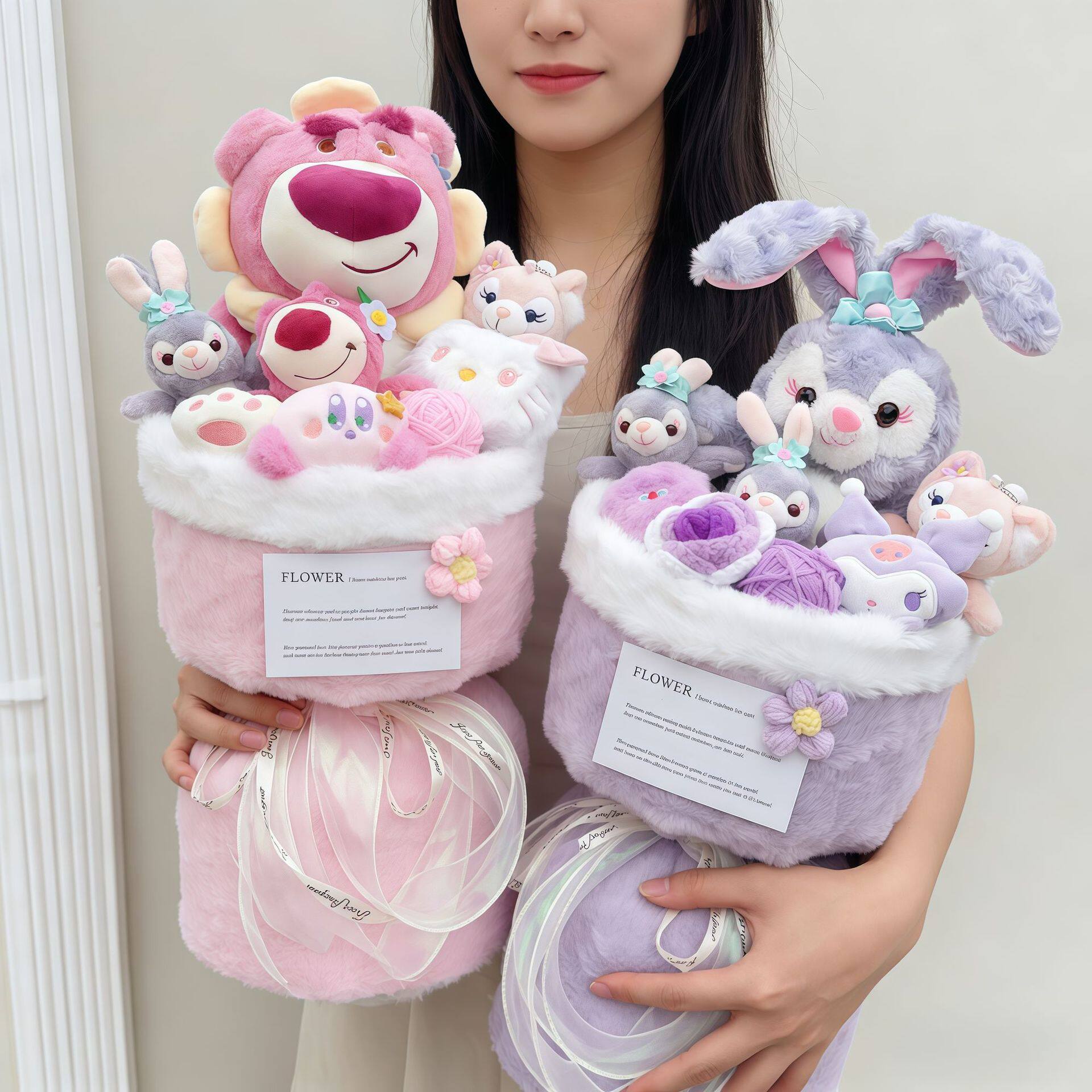 520情人节迪士尼玩偶花束送女生生日花束闺蜜毕业季花束儿童礼物