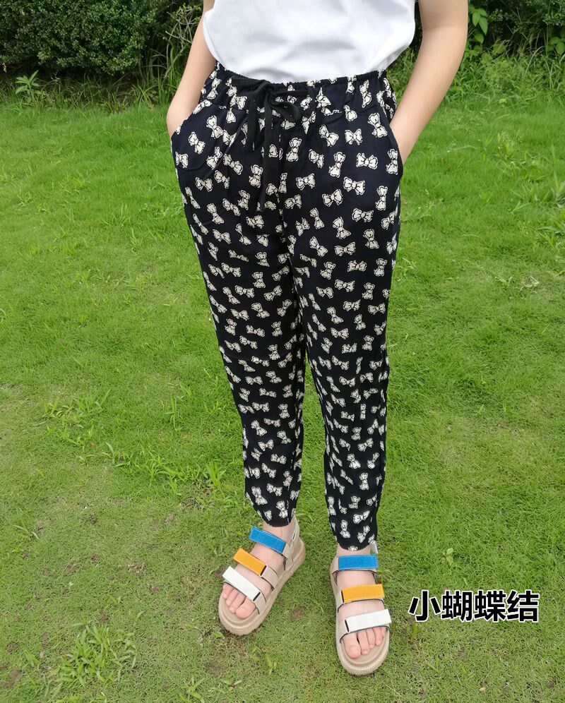 Sunscreen woman Large Haren pants printing Beach pants Cotton silk Summer models Ninth pants TSUMUGI Casual pantsin the Women's clothing/Boutique , Pants , Casual pants  category - from Buy2taobao.com to provide professional Taobao agent buy service