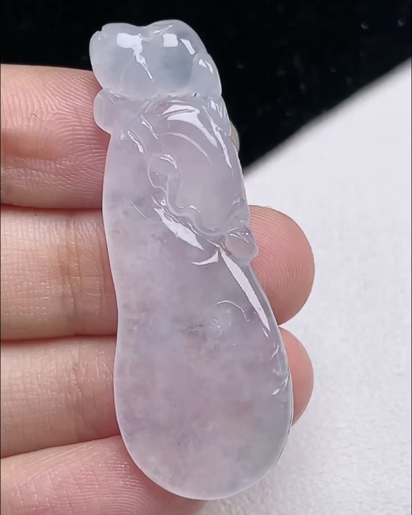 天然A货翡翠 缅甸正品玉坠秒 冰种钱袋吊坠