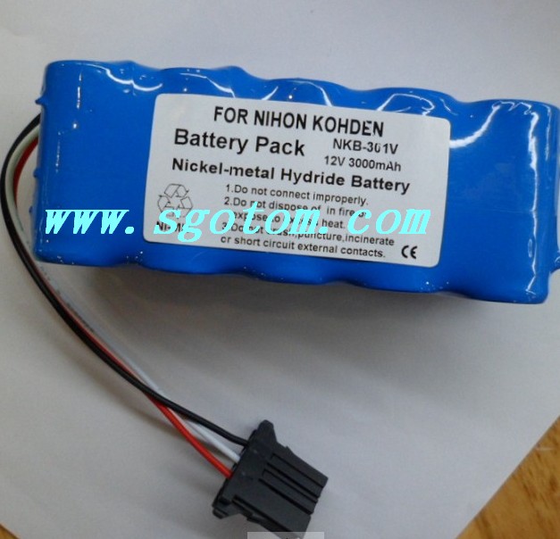 日本光电TEC-7631C 7621C 7721 1350P除颤器电池 NKB-301V 电池