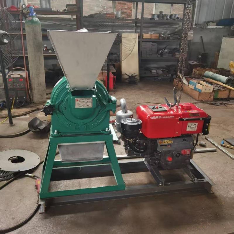 中大型自吸齿盘粉碎机调味料打粉机非洲玉米大米木薯磨面机