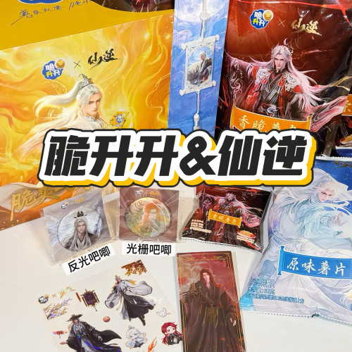 【正品代购】脆升升联名仙逆李慕婉王林镭射票吧唧贴纸贝母挂件