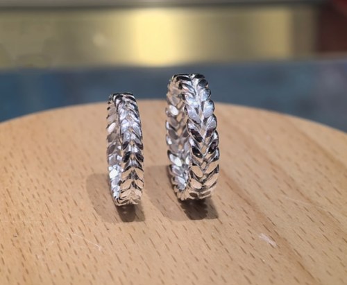 999纯银戒指女款麦穗戒指女简约复古做旧个性穗穗平安指环 银正品