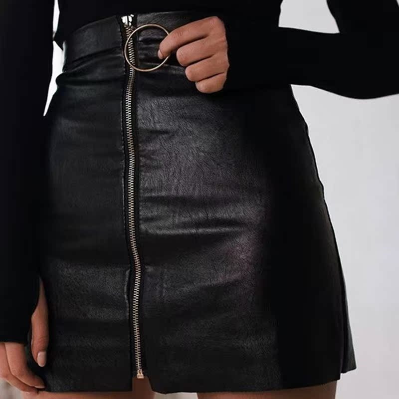 Sexy high waist PU leather skirt elegant zipper mini skirts|ruв категории Женская одежда, юбка - от Buy2taobao.com для оказания профессиональной услуги покупки агента Taobao