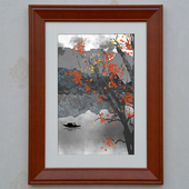 中式 裱框16 裱框挂墙书法字画装 30寸中国风实木相框定制 国画装