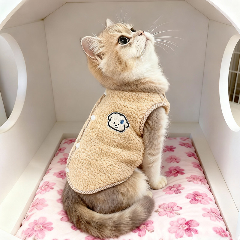 猫咪衣服秋冬小狗马甲狗狗背心