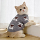 猫咪衣服秋冬可爱小熊开衫 中小型犬防掉毛金吉拉银渐层保暖针织衫