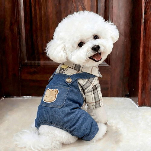 夏季狗狗衣服防脏牵引背带裤