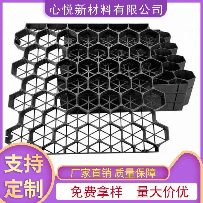 植草格花口园林绿化塑料消防通道运动场工程植草砖强度耐腐蚀