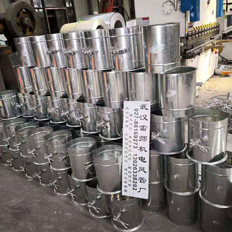 工厂 不锈钢手动圆形调节阀 70℃防火阀 风管阀密闭阀