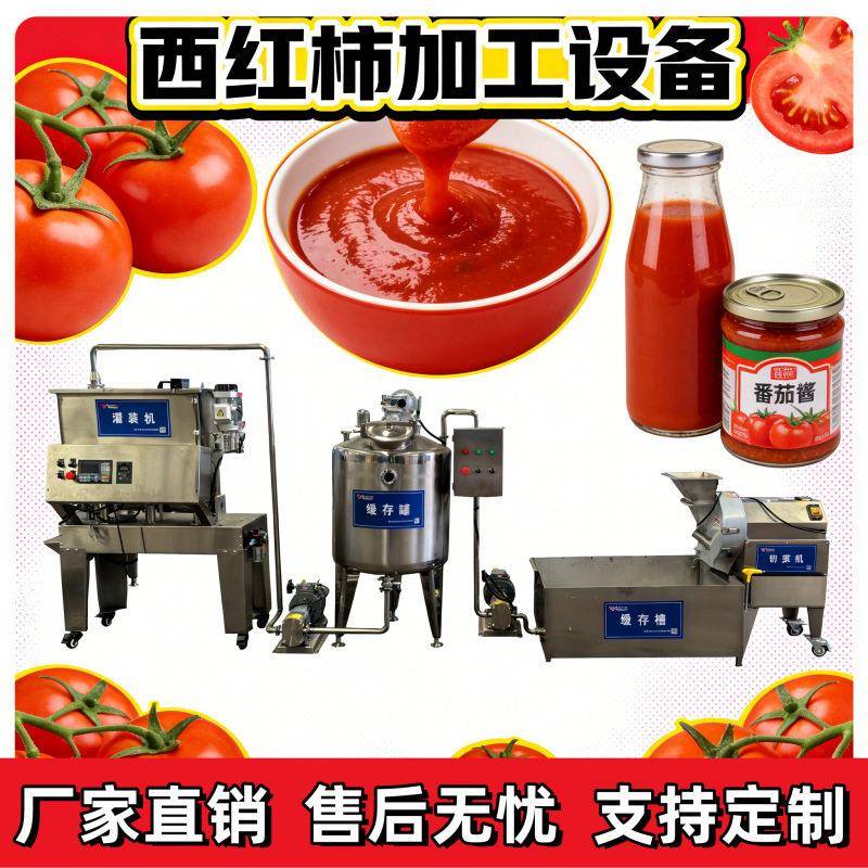 新疆西红柿酱加工设备番茄意面酱加工生产线番茄火锅底料制作设备