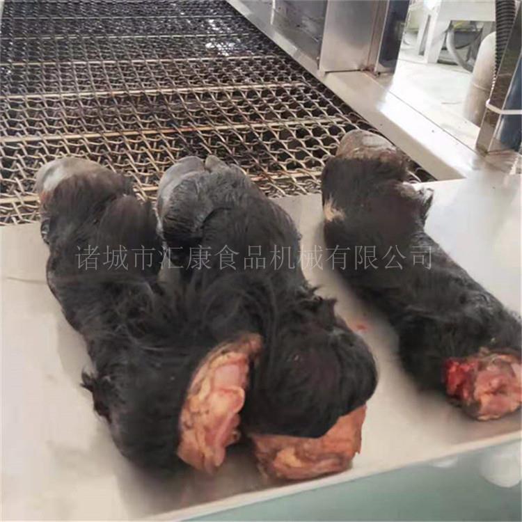 机械羊蹄烧毛机,牛蹄,牛头燎毛机 双层喷火猪儿朵除毛设备