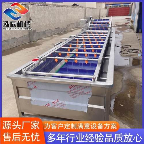 全自动苹果橙子清洗机 商用餐厅水果葡萄气泡冲浪机 大姜清洗设备