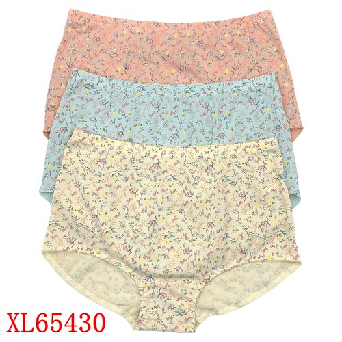 三条装/新一系新1系女士内裤XL65430纯棉印花时尚舒适高腰平角裤