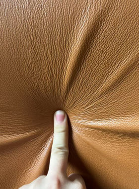 牛皮皮料头层牛皮手工真皮皮料黄色深棕色皮革面料荔枝纹沙发皮