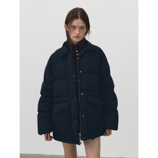 新款 冬季 休闲75D棉感小欧包90白鸭绒新国标羽绒服女 玳禾